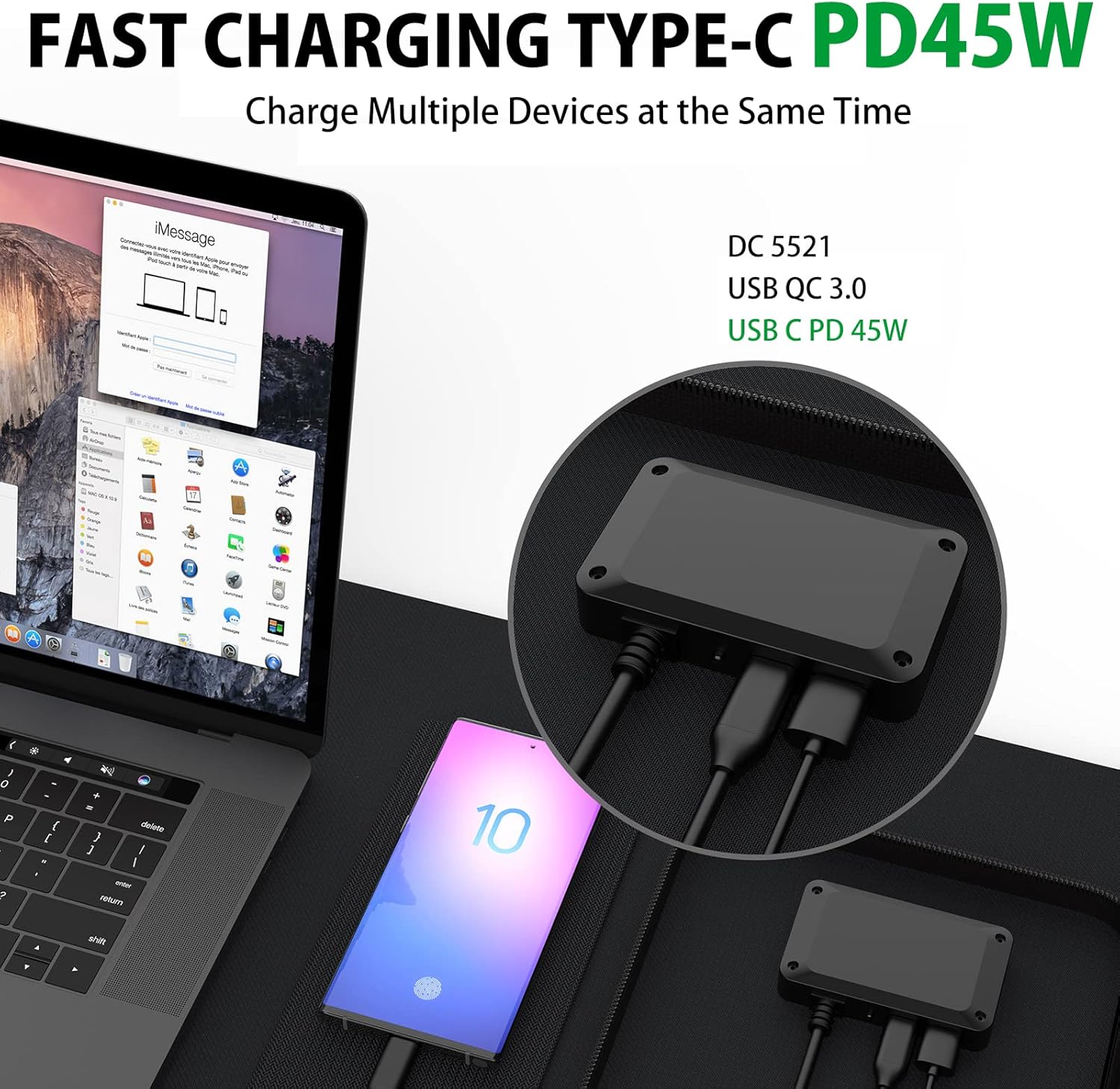 ELECAENTA 60W Foldable Solar Panel ETFE Solar Charger USB-C PD45W QC3.0 DC 18V for Portable Solar Generator Power Station Smartphones Outdoor Power Backup Waterproof Dustproof, 1.6KG