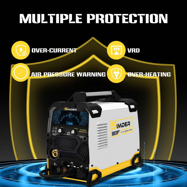 SSIMDER MIG Welder 240V Gasless MIG MMA 2 in 1 Welding Machine Flux Core Welder 220V 140Amp IGBT Inverter Welder MIG No Gas for Home DIY, Auto Repair, Metal Crafting,Best for Beginner