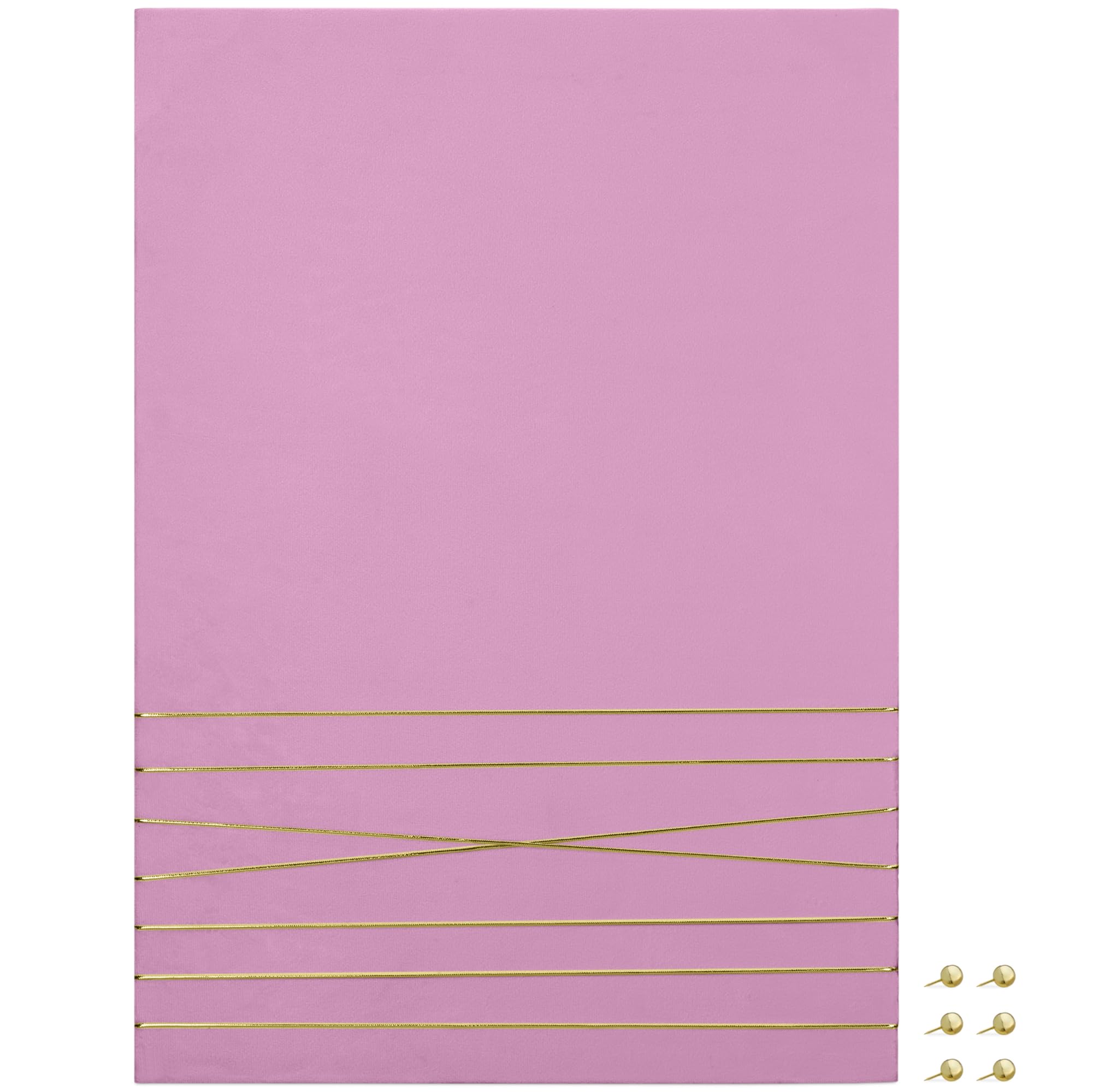 Navaris Photo Pin and Clip Board - 70 x 50cm - Velvet Board for Hanging, Pinning, Displaying Photos, Pictures for Bedroom - Contemporary Pinboard -