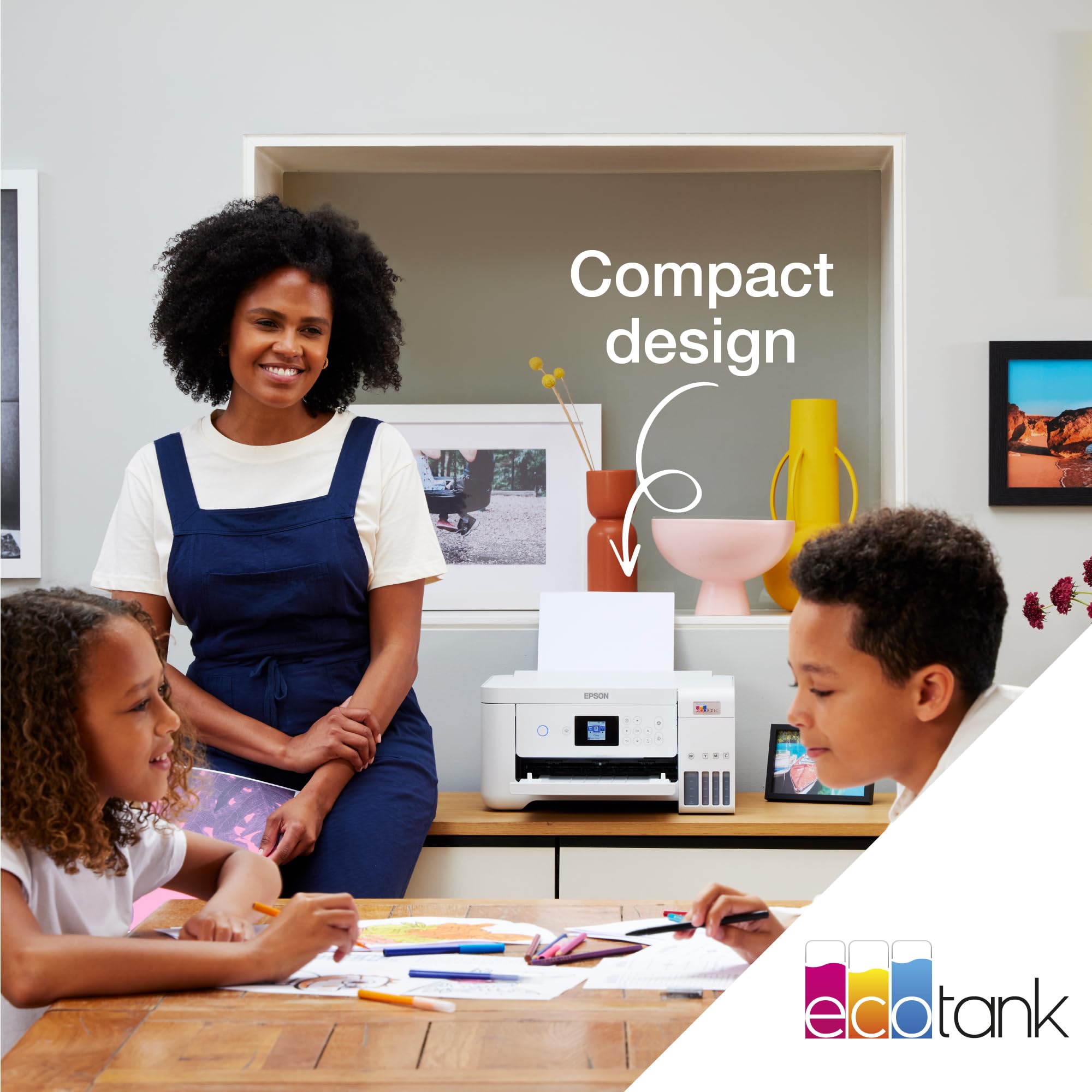 Epson EcoTank ET-2850 A4 Multifunction Air Print and Wi-Fi Ink Tank Printer with double sided printing, Up To 3 Years Of Ink Included