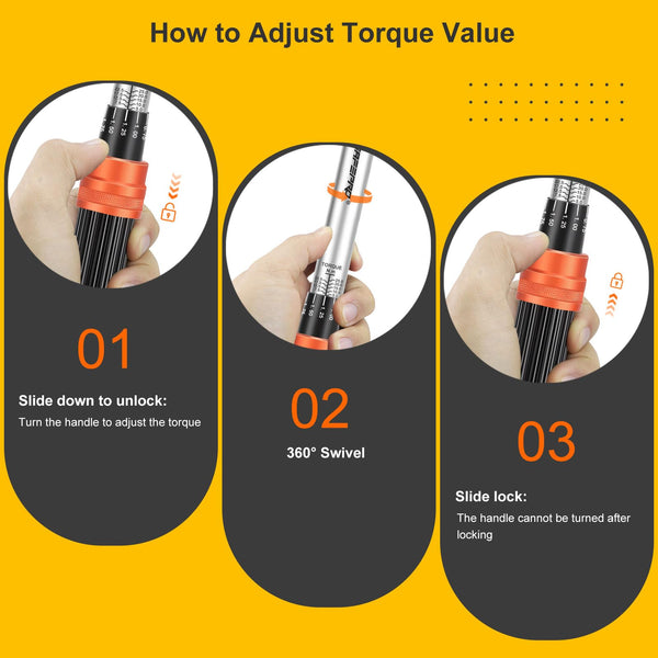 ATsafepro Torque Wrench 3/4 Inch, 100-600 Nm Torque Wrenchs, ±3% Error Accuracy with 48 Teeth Dual-Direction Adjustable for Repair of Car, Truck, Tractor