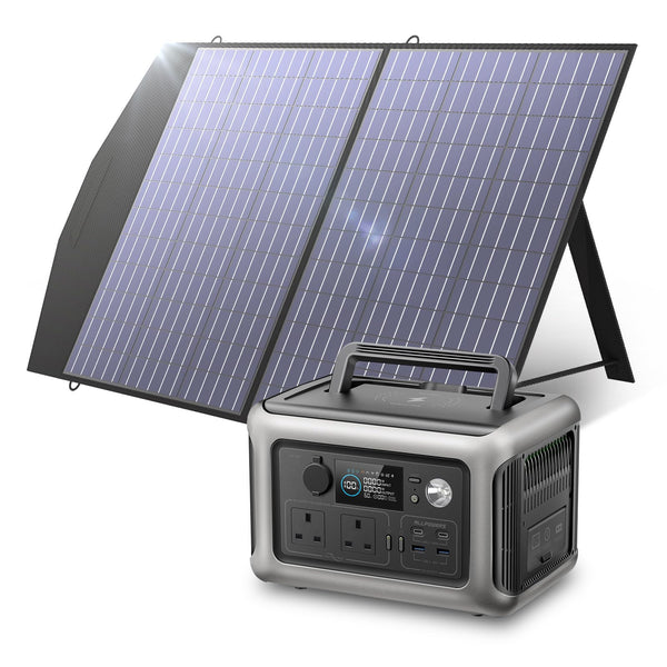 ALLPOWERS Portable Power Station R600, 299Wh LiFeP04 Battery with 2x 600W (1200W Surge) AC Outlets Solar Generator, Recharge from 0-100% in 1 Hour, for Outdoor Camping RV Home Use