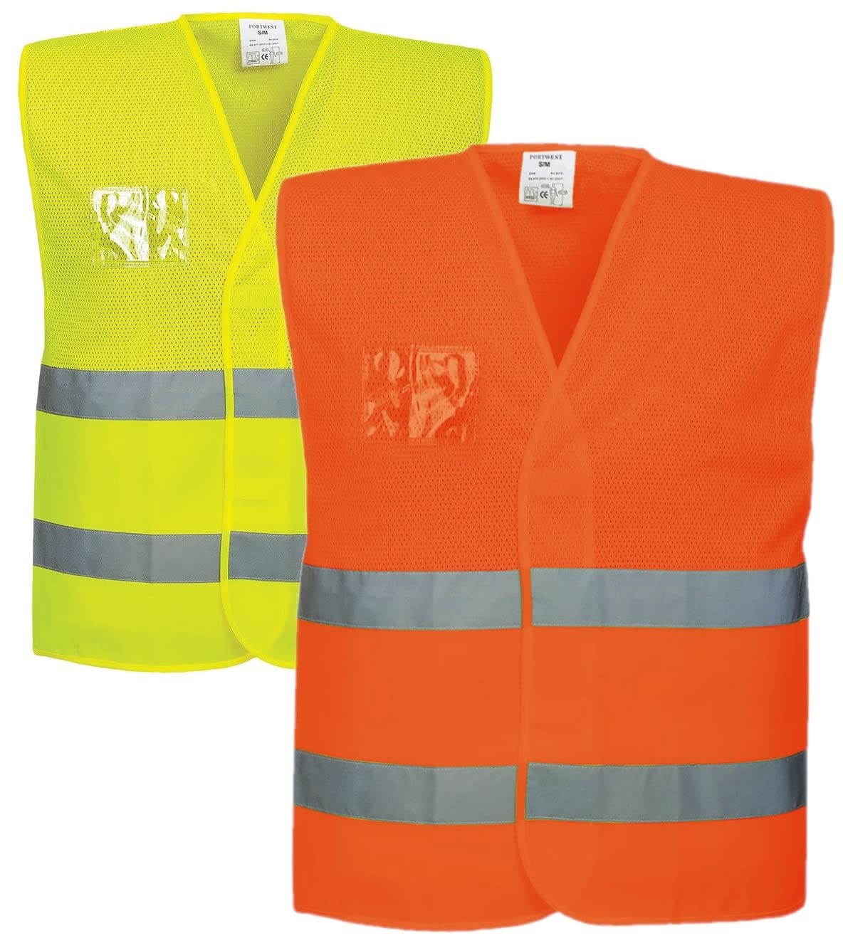 Portwest Hi-Vis Half Mesh Vest, Size: XX/3X, Colour: Orange, C494ORRXX/3X