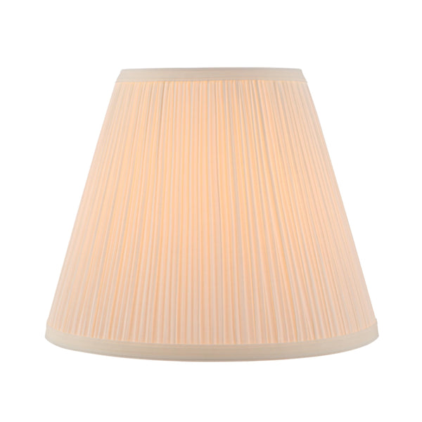 Aspen Creative 33055, Mushroom Pleated Off-White Spider Shade, 7" Top x 13" Bottom x 10" Slant