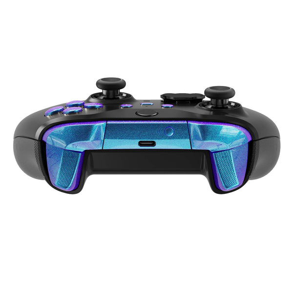 eXtremeRate Chameleon Purple Blue Buttons for Xbox One Elite Series 2 Controller, LB RB LT RT Bumpers Triggers ABXY Start Back Sync Profile Switch Keys for Xbox Elite Series 2 Core Controller