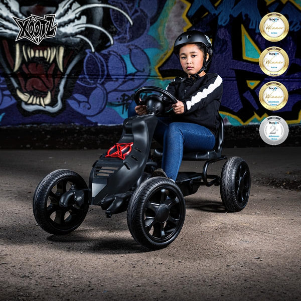 Xootz Pedal Go Kart | Venom and Viper Kids Ride-On Race Car with Gears, Handbrake and Adjustable Seat, Multiple Styles