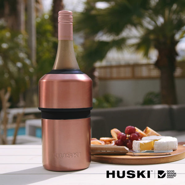 Huski Wine Cooler | Award Winning Iceless Design | Keeps Wine Cold up to 6 Hours | Wine Accessory | Next Generation Ice Bucket | Fits Some Champagne