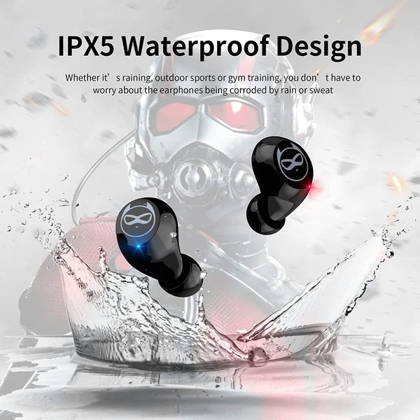 Earbuds for Kids Cute Design in-Ear Wireless Earphones for Kids Boys Adult Bluetooth 5.3 Waterproof Sport Stereo Headphones with Mic for Phone
