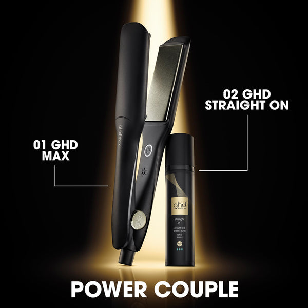 ghd Max Professional Hair Straightener, Wide 1.65" Styling Plates for Quick Easy Styling, Frizz Free, Smooth, Sleek Results