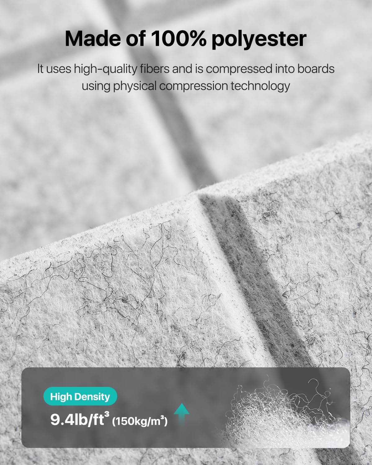 Soundsbay Soundproofing Panels, 12 Pack Acoustic Wall Panels Self-adhesive, 30x30x0.9cm Acoustic Panels for Walls, Ceiling, Home Office