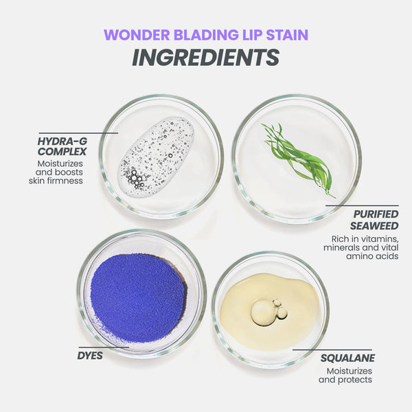 Wonderskin Wonder Blading All Day Lip Stain Peel Off Masque and Reveal Kit - Long Lasting, Waterproof Nude Lip Tint, Transfer Proof Natural Makeup Stain Kit (Whimsical)