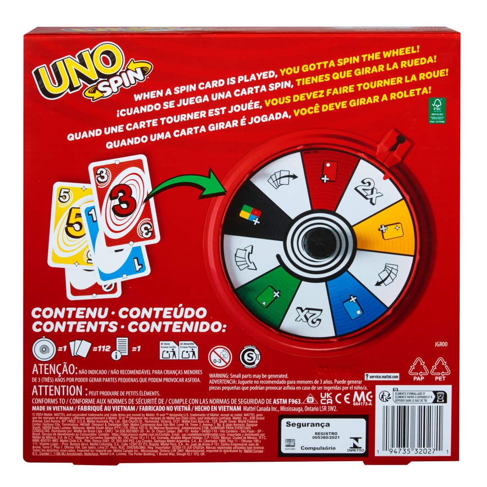 UNO Extreme Card Game Featuring Random-Action Launcher with Lights & Sounds & 112 Cards, Kid, Teen & Adult Game Night Gift Ages 7 Years & Older, GXY75