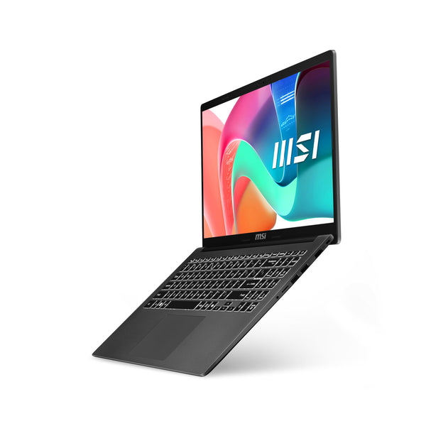MSI Modern 15 Laptop (B7M-437UK) - (15.6" FHD IPS-Level Panel, AMD Ryzen 5 7430U, AMD Radeon Graphics, DDR IV 16GB (3200MHz), 512GB NVMe PCIe SSD, Intel WIFI 6E, Windows 11 Home Plus) - Classic Black