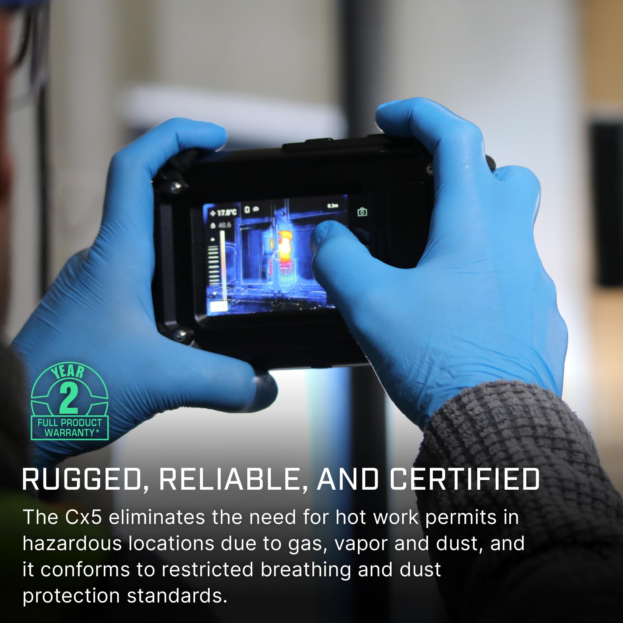 FLIR C5 Compact Thermal Imaging Camera with Wifi: High Resolution Infrared Imager for Inspection, Electrical/Mechanical, Building, and HVAC Applications