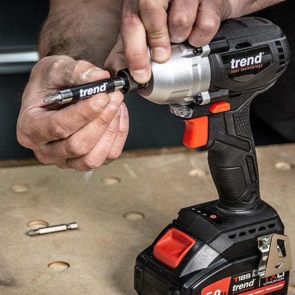 Trend 18V Cordless Brushless Impact Driver with High Performance Motor & Two Speed Settings, Bare Tool (Battery & Charger Sold Separately), T18S/IDB