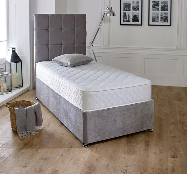 eXtreme comfort ltd Cooltouch Plus Diamond Essentials Foam Free Pinna-Coil Bonnell Innerspring Maximum Value Mattress Plush Feel, White, 18cms Deep,