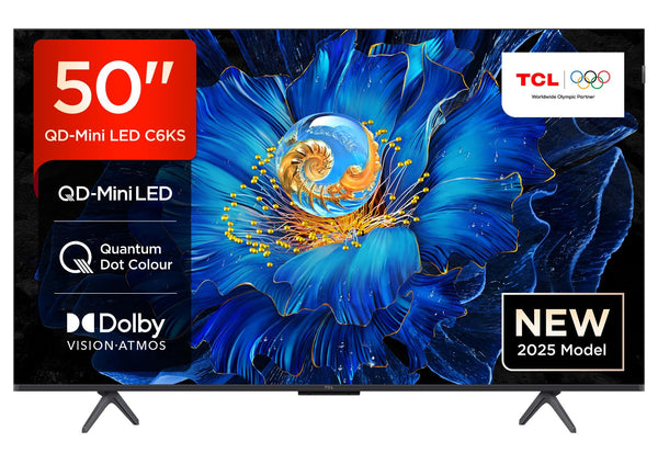 TCL 75Q6C-UK QD-Mini LED TV, 4K HDR Premium 1000nits, Smart TV Powered by Google TV (Dolby Vision IQ & Atmos, Onkyo 2.1 Sound System, 144Hz Motion Clarity Pro, 2025 New Model)