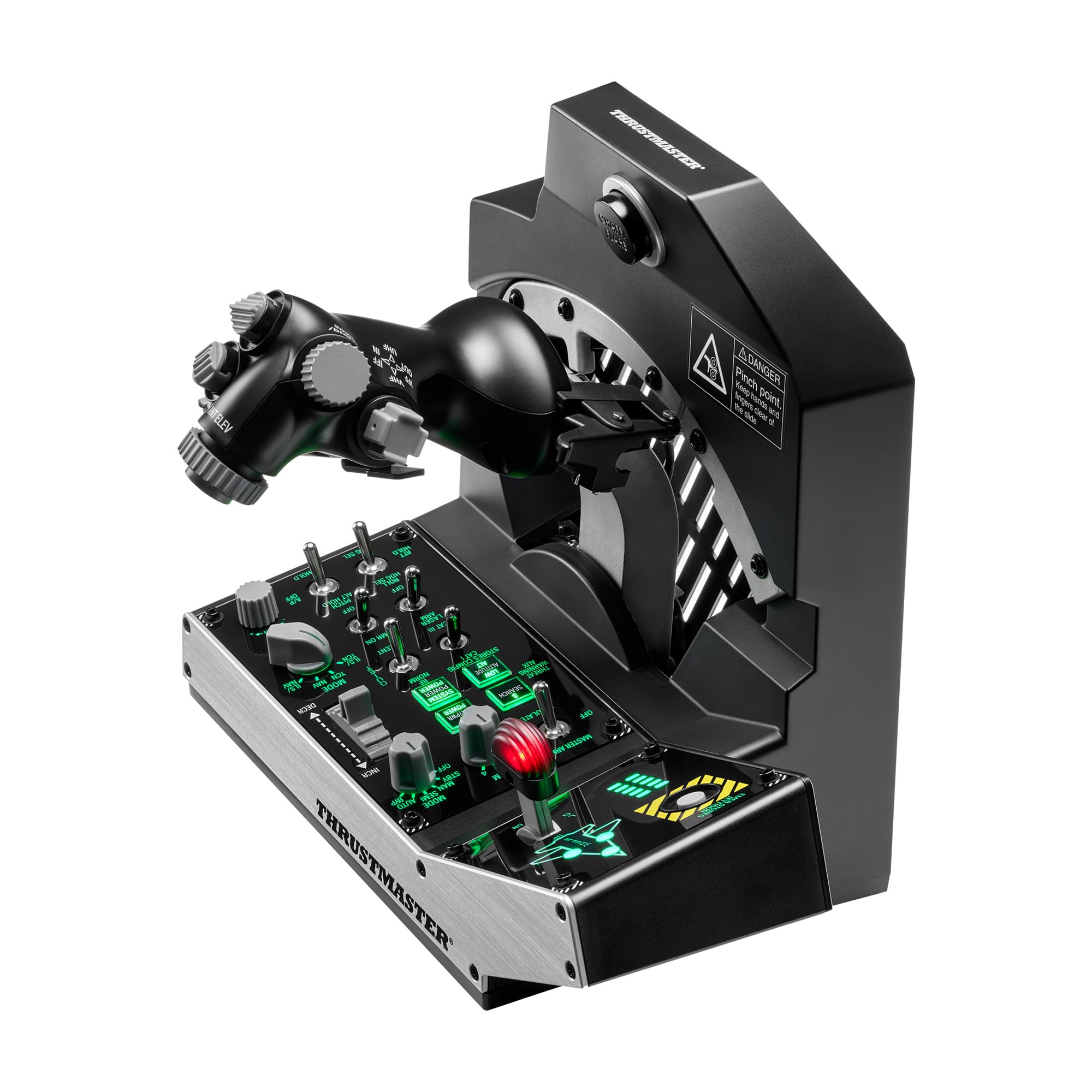 Thrustmaster Viper TQS Mission Pack for PC, Metal Throttle Quadrant System, Throttle and Control Panel Included, Hall Effect Precision, 64 Action Buttons, 6 Axes, Licensed by the U.S. Air Force