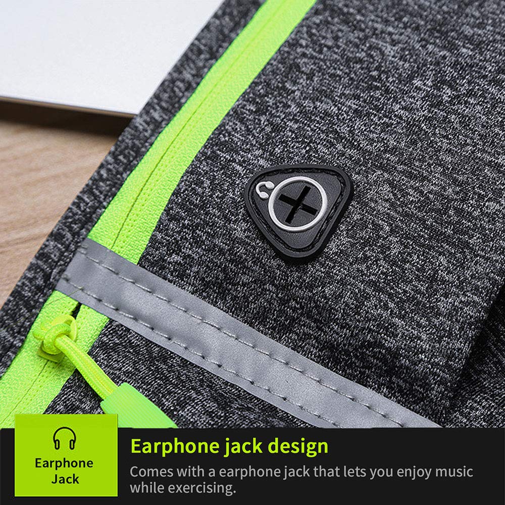 GORWRICH Running Belt with Waterproof Adjustable Elastic Strap, Sweatproof waistpacks with Large Capacity, Perfect for Running and Outdoor Activities