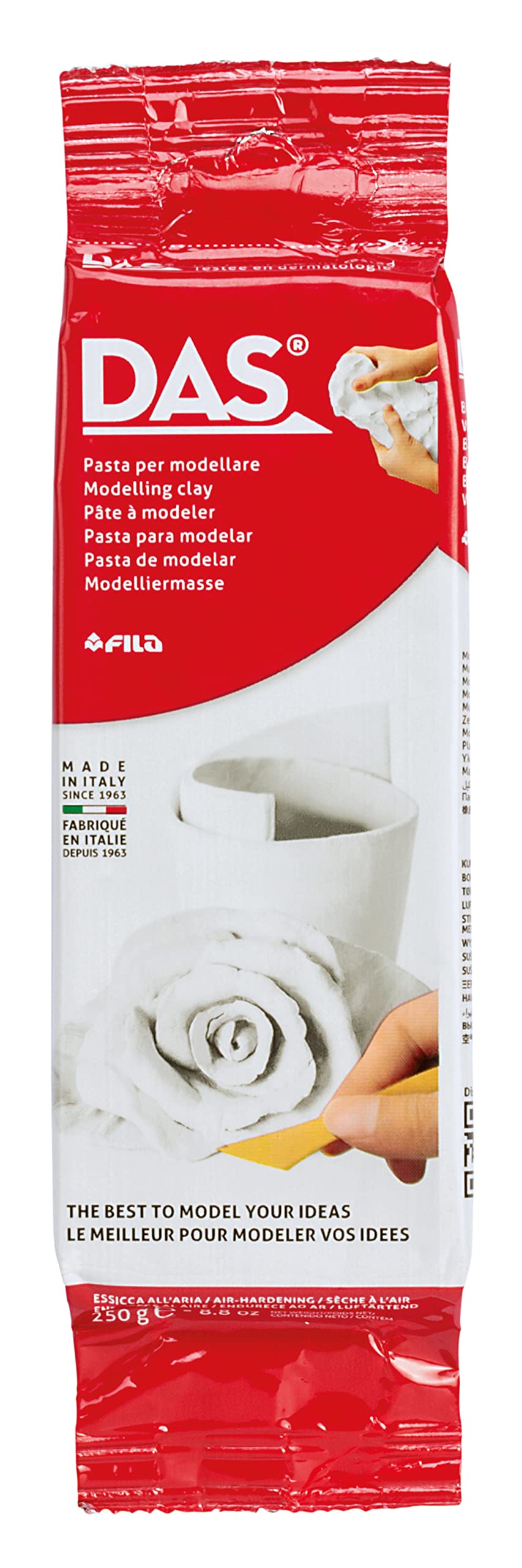 DAS Terracotta Air-Hardening 500g Modelling Clay, For Professionals & Hobbyists