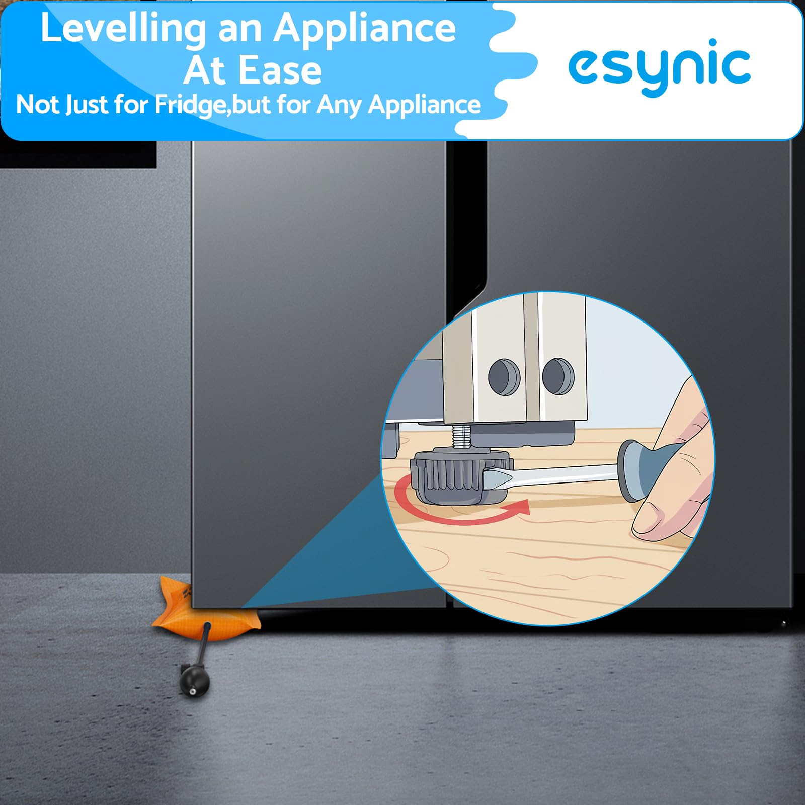 eSynic 3Pack Air Wedge Pump up Bag Inflatable Wedge Winbags Smooth TPU Air Bags for Lifting Door Air Wedge Door Lifter Pump Load-Bearing 297 Pounds/134KG with 4 Plastic Wedges-Blue