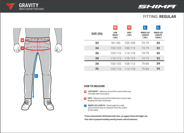 SHIMA Gravity Cordura Classic Protectors Men's Gusset Motorcycle Jeans, Blue