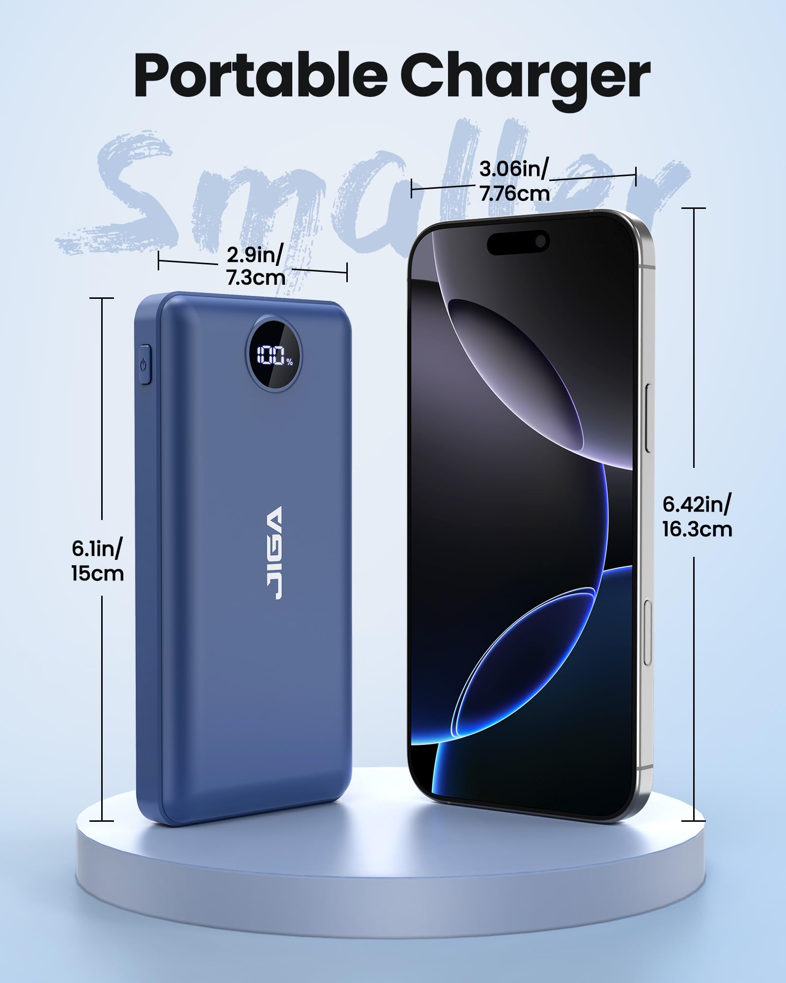 Power Bank 27000mAh Fast Charging PD 20W Portable Charger, Mobile Phone Battery High Capacity Compatible for Smartphones