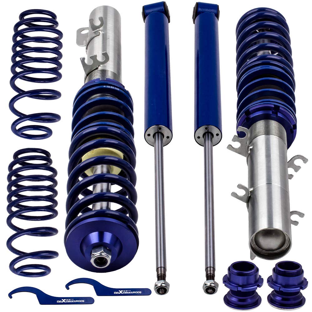maXpeedingrods Coilovers Lowering Suspension Kits for VW Golf4/for Seat Leon 1M1/for VW New Beetle (9C1, 1C1) - Golden