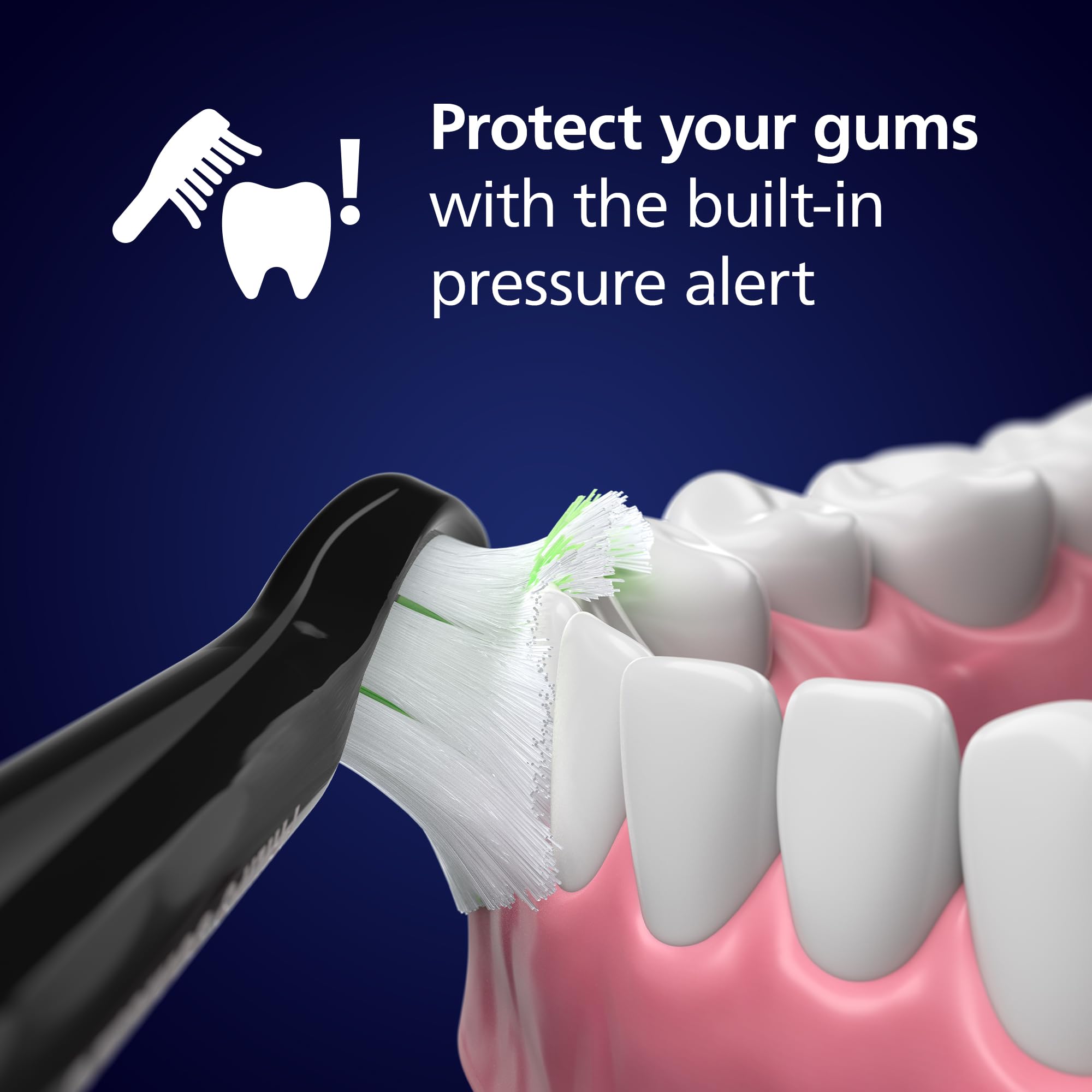 Philips Sonicare 5500 Electric Toothbrush, Sonic Toothbrush with 2 Modes, Pressure Alert, EasyStart, SmarTimer and BrushPacer, White, Model HX7110/02 [New Technology]