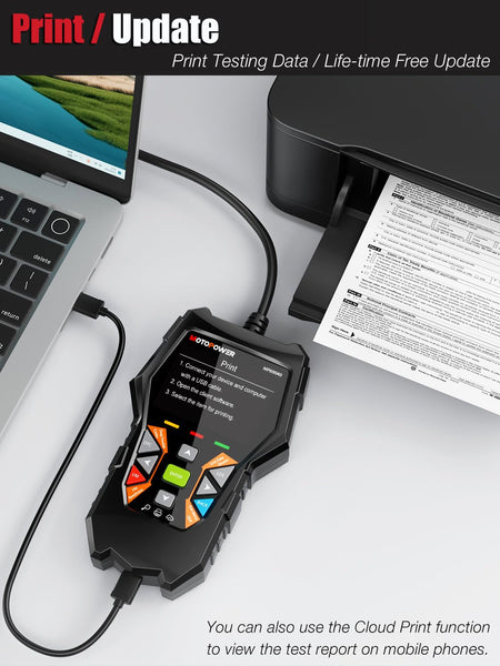 MOTOPOWER MP69040 Car OBD2 Scanner Check Engine Fault Code Reader Diagnostic Scan Tool, Black