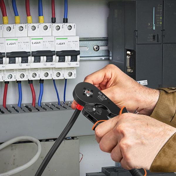 Preciva Wire Crimping Tool Kit,0.08-16mm² with 1275 Ferrules(265 Double Terminals), Ratchet Crimper Tool with Box, Ergonomic Wire Crimping Tool,Wire Connecters Plier