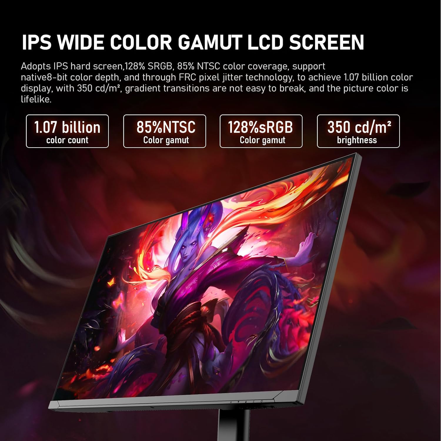 Gawfolk 34 Inch Ultrawide Curved 144Hz Gaming Computer Monitor 1500R PC Screen 21:9 UWQHD (3440x1440),Adaptive Sync,178° Viewing Angle,Display Port、HDMI 2.0, VESA75x75MM-Black