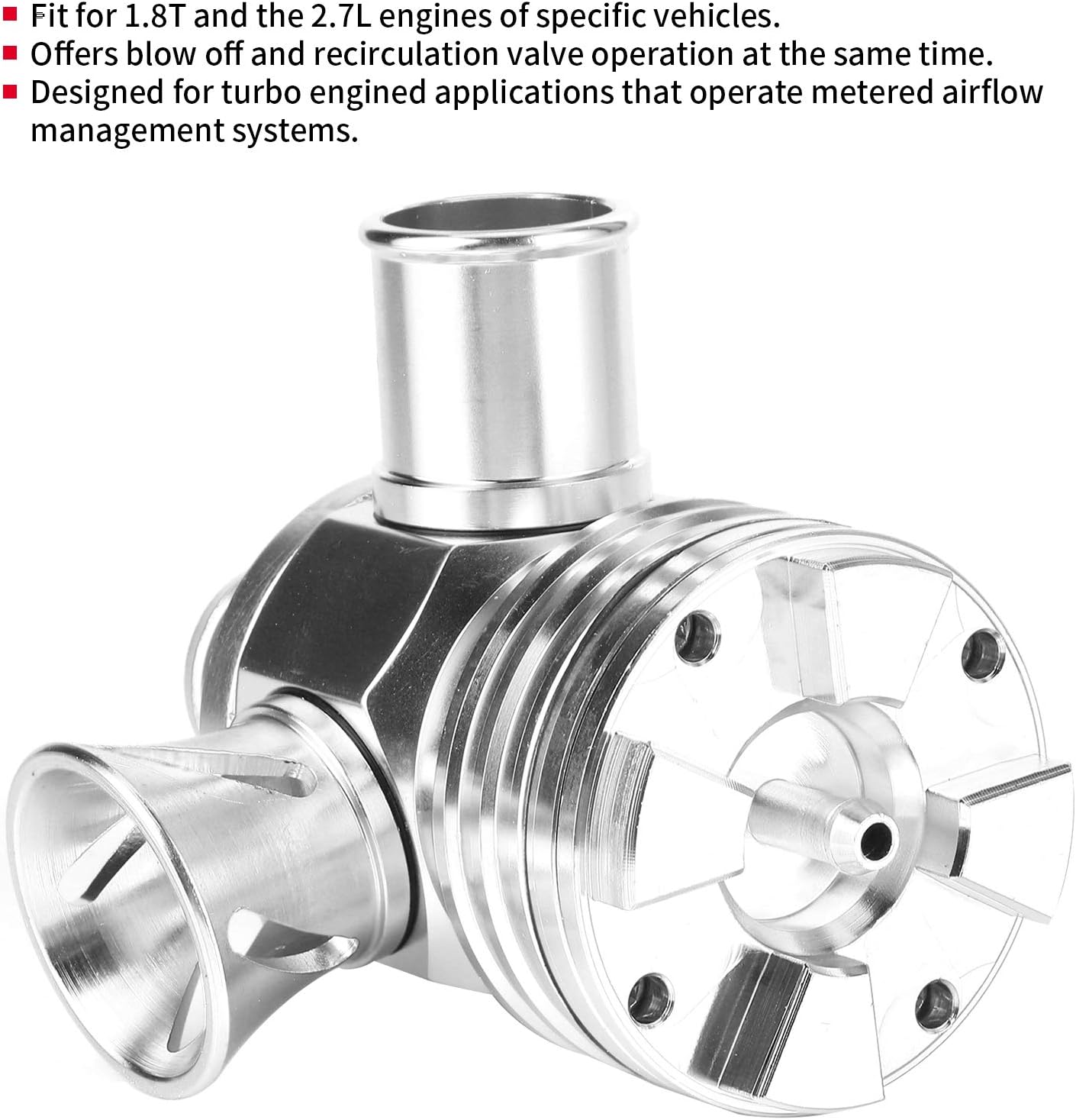 Blow Off Valve, Adjustable Turbo Blow Off Splitter Valve Universal Recirculating Dump Valve Turbo Splitter Valve Turbo Dump Valve