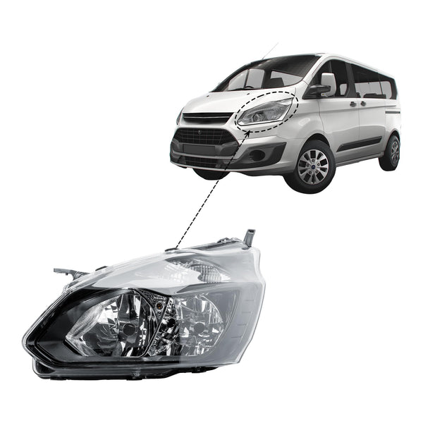 Replacement Driver Right Side O/S Headlight Head Lamp Electric Adjustment for Ford Transit Tourneo Custom 2013-2019
