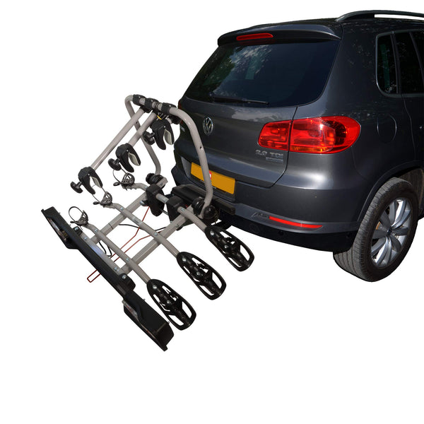 Witter ZX303 Clamp-on Towbar Mounted Bike Rack for 3 Bikes | Maximum Load 51 kg | Lightboard for 13-pin socket