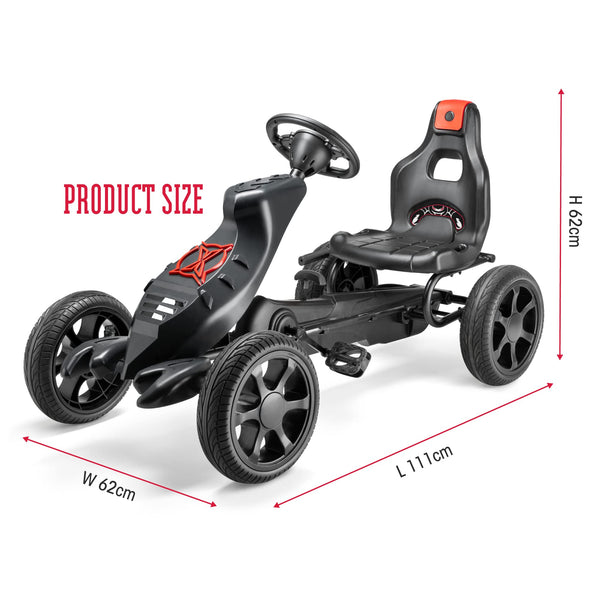 Xootz Pedal Go Kart | Venom and Viper Kids Ride-On Race Car with Gears, Handbrake and Adjustable Seat, Multiple Styles
