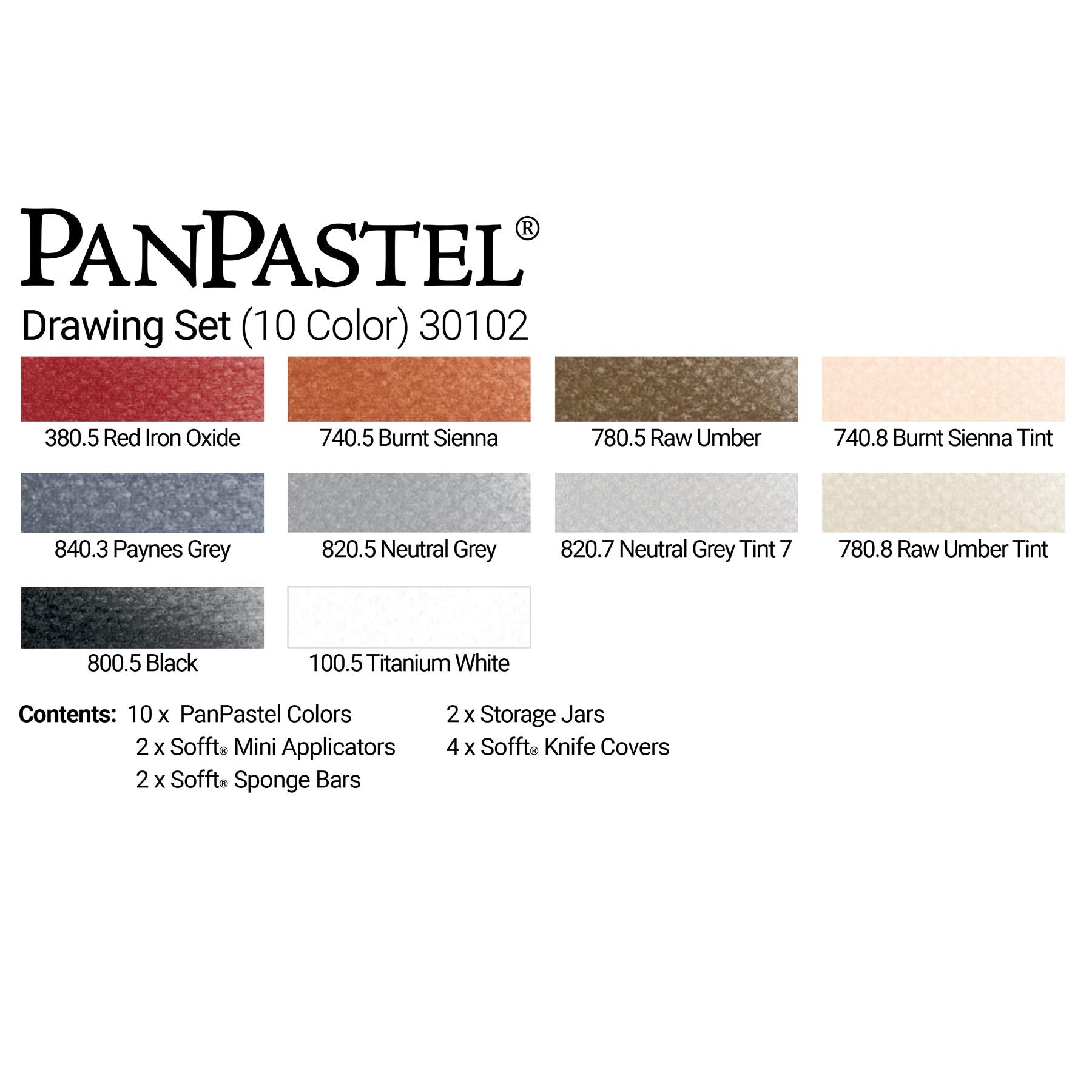 PanPastel 10 Colour Set - Drawing Set