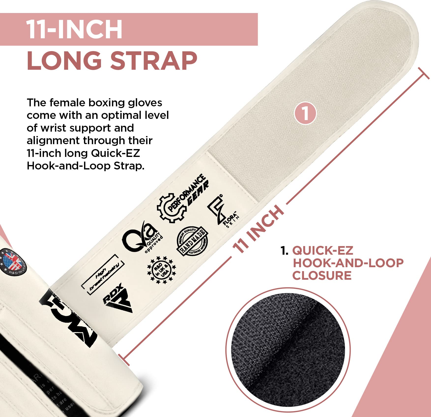 RDX Women Boxing Gloves for Training Muay Thai Maya Hide Leather Ladies Mitts, Kickboxing, Sparring Glove for Punch Bag, Focus Pads and Double End