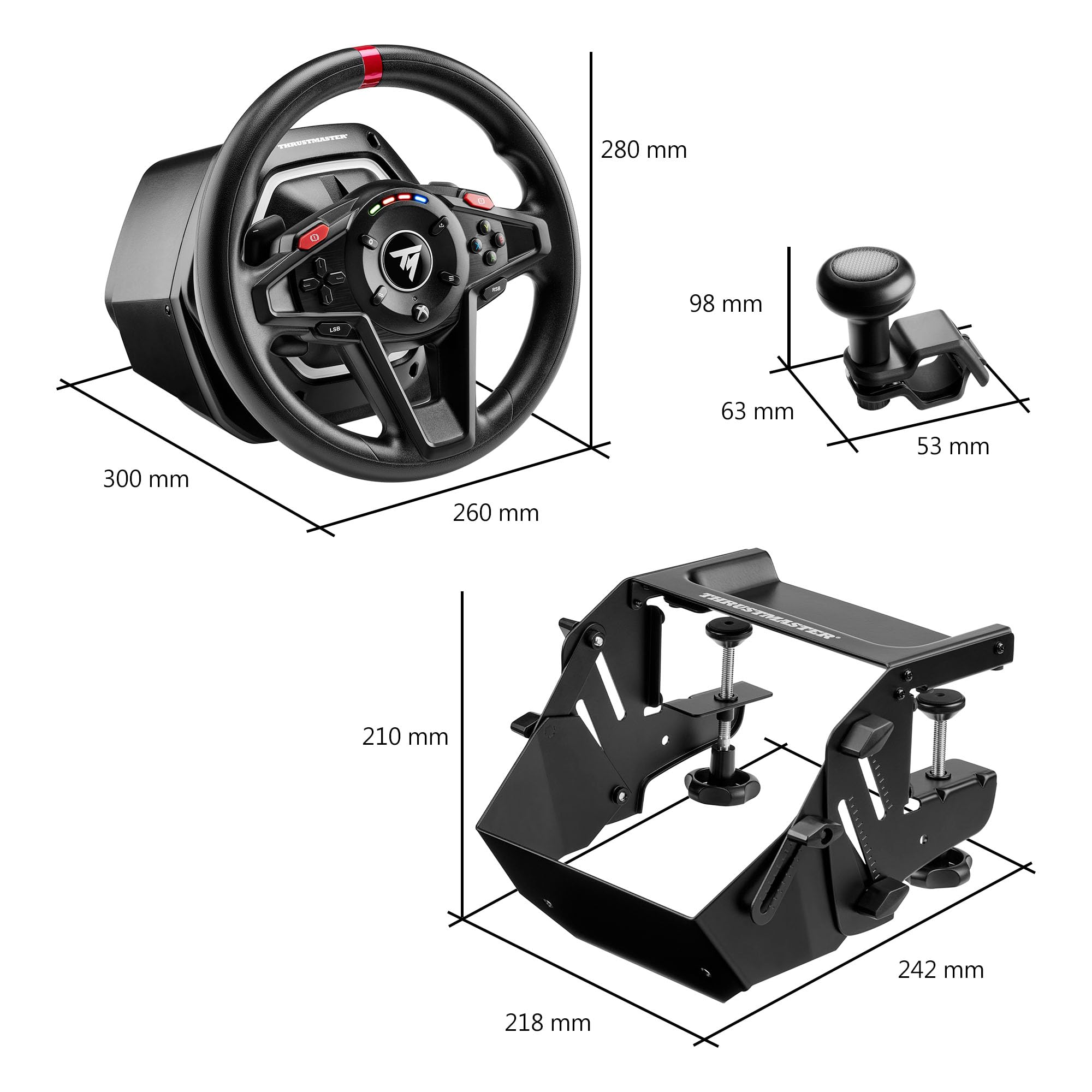 Thrustmaster T128 SimTask Pack – Essential Accessories for T128 Racing Wheel, Compatible with Xbox Series X|S, Xbox One, and PC