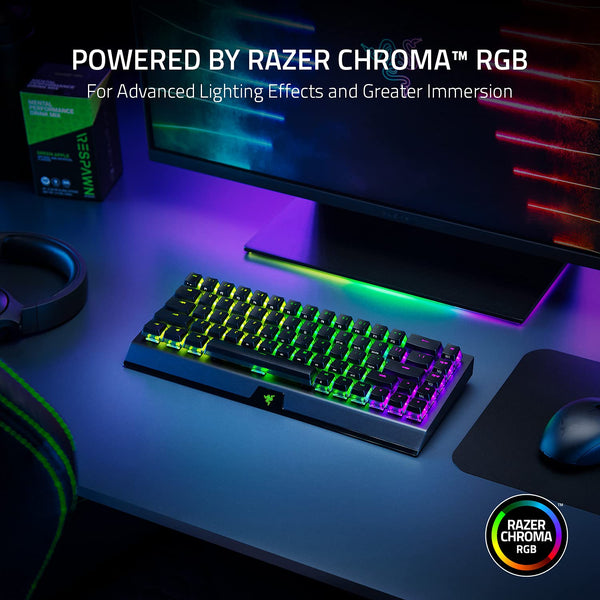 Razer BlackWidow V4 X Minecraft Edition - Mechanical Gaming Keyboard - Chroma RGB (Green Mechanical Switches, 6 Dedicated Macro Keys, Doubleshot ABS Keycaps) US Layout | Minecraft