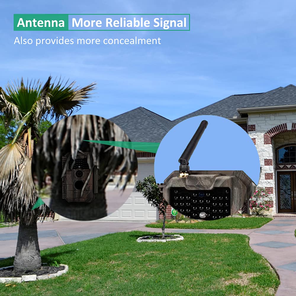 GardePro E7 WiFi Wildlife Camera, 64MP 1296P, Phone App, 100ft Night Vision, Game Cameras with Motion Activated Waterproof, for Hunting, Wildlife, Deer Camera