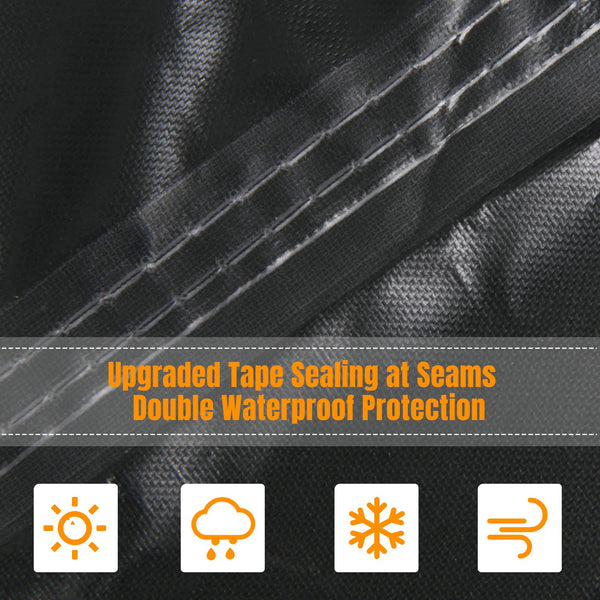 fireowl Garden Furniture Covers Waterproof - Rectangular Heavy Duty Outdoor Furniture Cover - 420D Anti Rip Rattan Garden Protection Cover for Chair