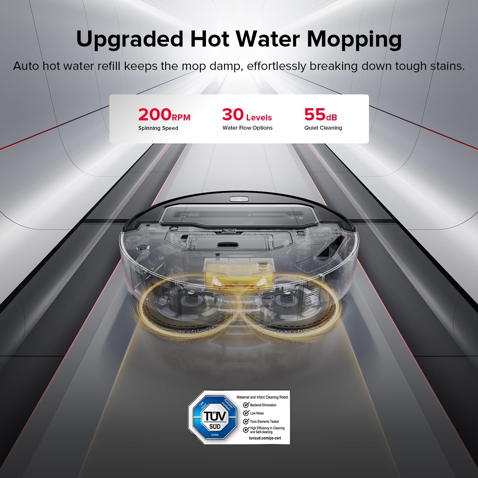 roborock Saros Z70 Robot Vacuum and Mop, OmniGrip Mechanical Arm, AI-Powered, 22,000Pa, 3.14'' Ultra Slim, FlexiArm Riser Technology, AdaptiLift Chassis, Obstacle Avoidance, Multifunctional Dock 4.0