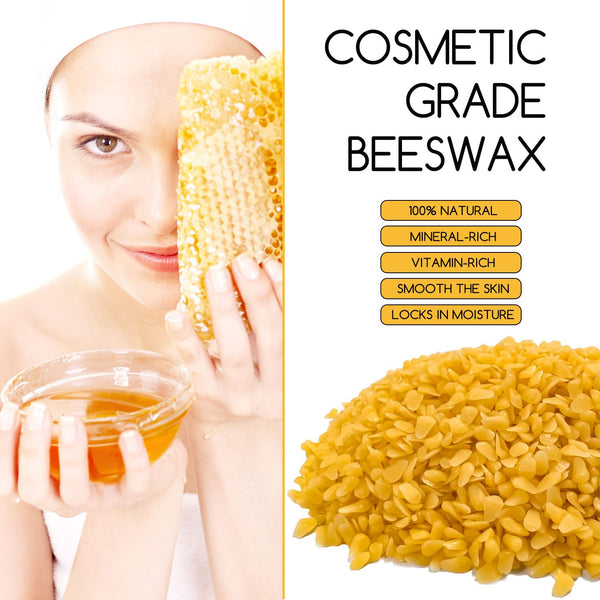 TRINIDa Beeswax Pellets 5.5kg, Yellow Bees Wax for DIY Candles, Beeswax for Candle Making, Skin, Body, Face, and Hair Care, Lotions, DIY Creams, Lip