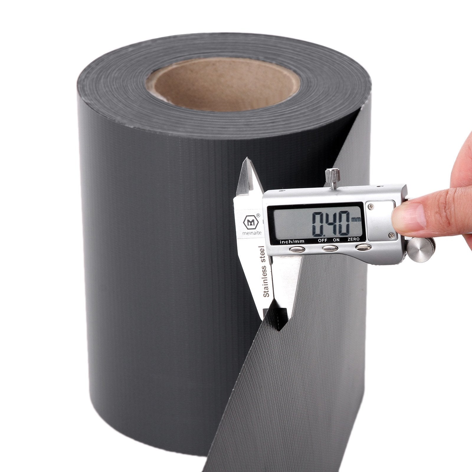 SONGMICS GPJ100GY RAL 7016 PVC Privacy Screen Wind Protection 2 Rolls m x 19 cm Extra Thick with 50 x Mounting Clips Anthracite, Charcoal, 100