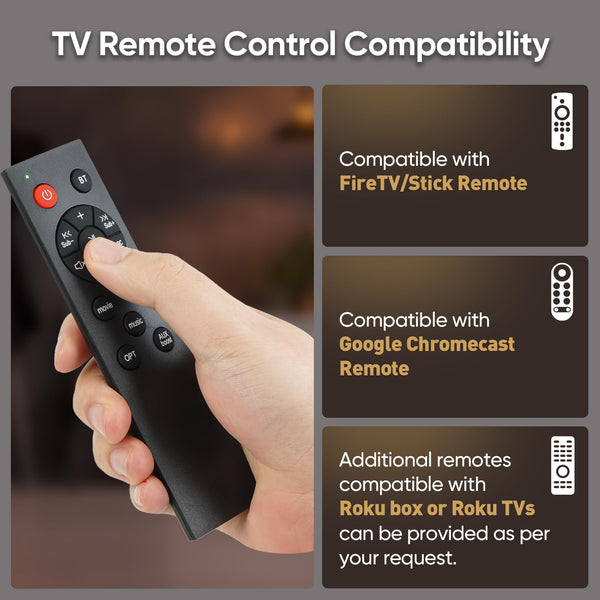 Saiyin Sound Bar for Smart TV, 90W Compact Soundbar Speaker with Subwoofer, 2.1Channel Home Theater Surround Sound System with Crisp Vocals and Deep Bass for TV PC Projector