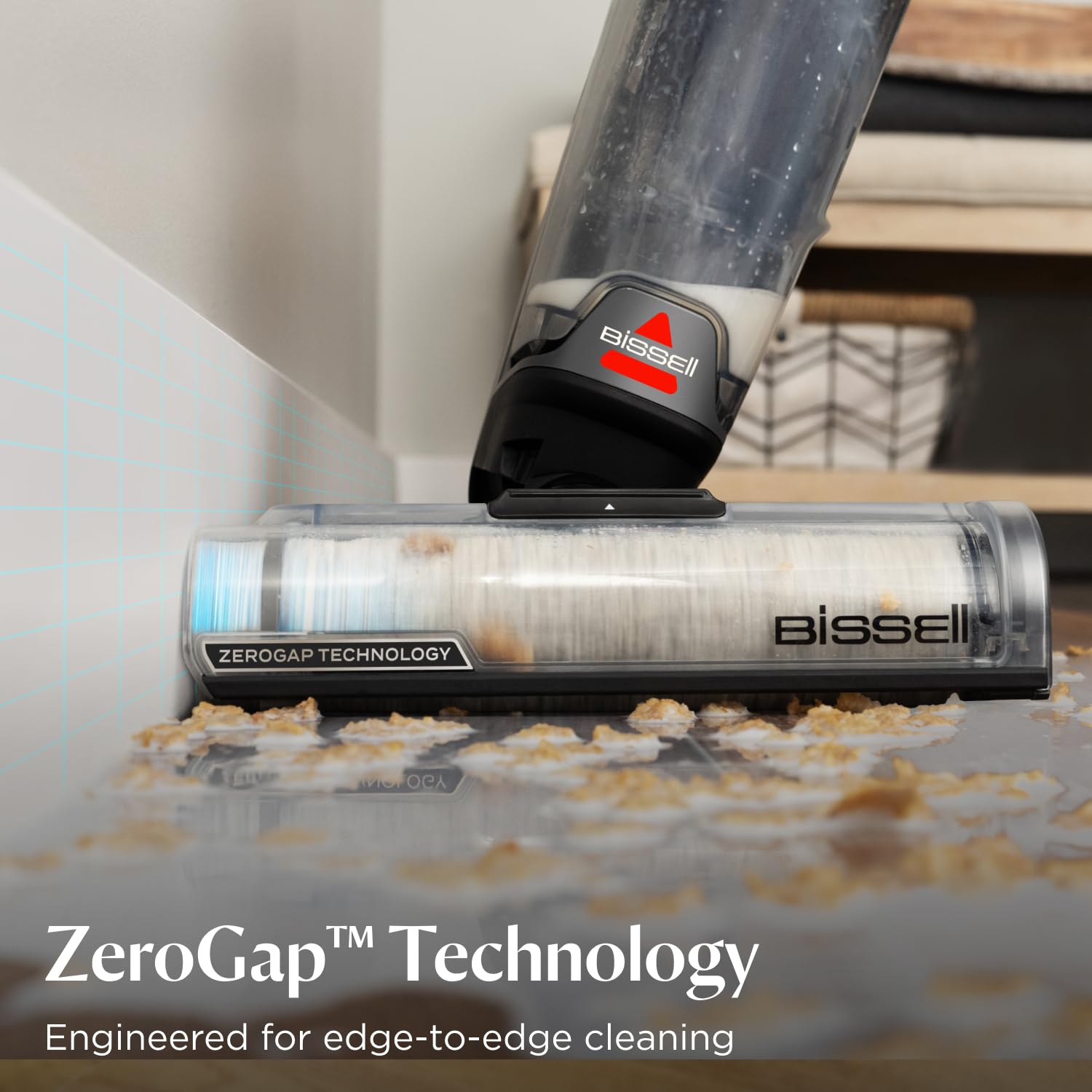 BISSELL CrossWave OmniForce, Wet and Dry Vacuum Cleaner, Powerful Floor Cleaner Machine, Multi-Surface, Cordless Vacuum Cleaner with Turbo Mode & Vacuum-Only Mode, Wet Vac up to 240m2, 69 dBA, 3912E