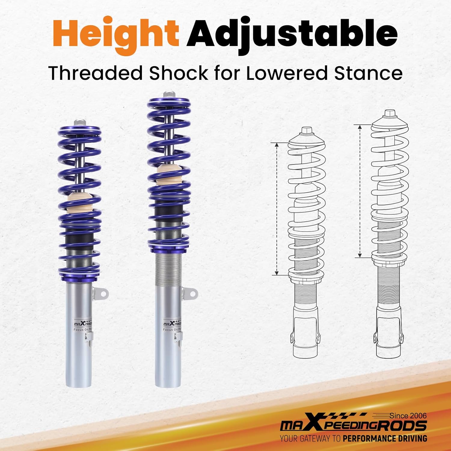 maXpeedingrods Coilover Suspension Kit for BMW 1 Series E87 2004-2012 Hatchback