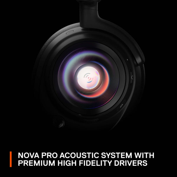 SteelSeries Arctis Nova Pro for Xbox - Multi-System Gaming Headset (Xbox, PC, Switch & More) - Premium Hi-Fi Drivers - Hi-Res Certified GameDAC Gen2 - 360° Spatial Audio - Retractable Mic