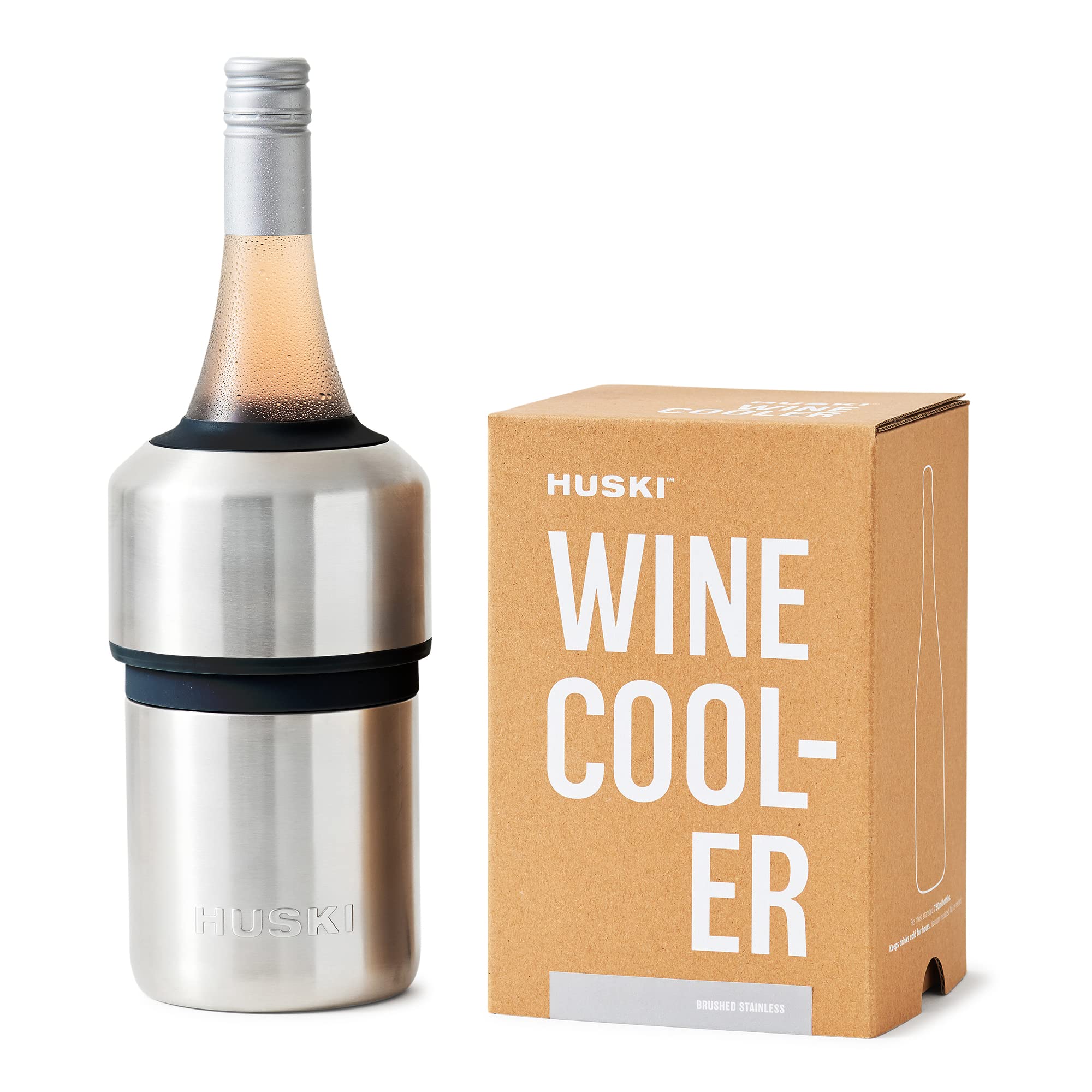 Huski Wine Cooler | Award Winning Iceless Design | Keeps Wine Cold up to 6 Hours | Wine Accessory | Next Generation Ice Bucket | Fits Some Champagne
